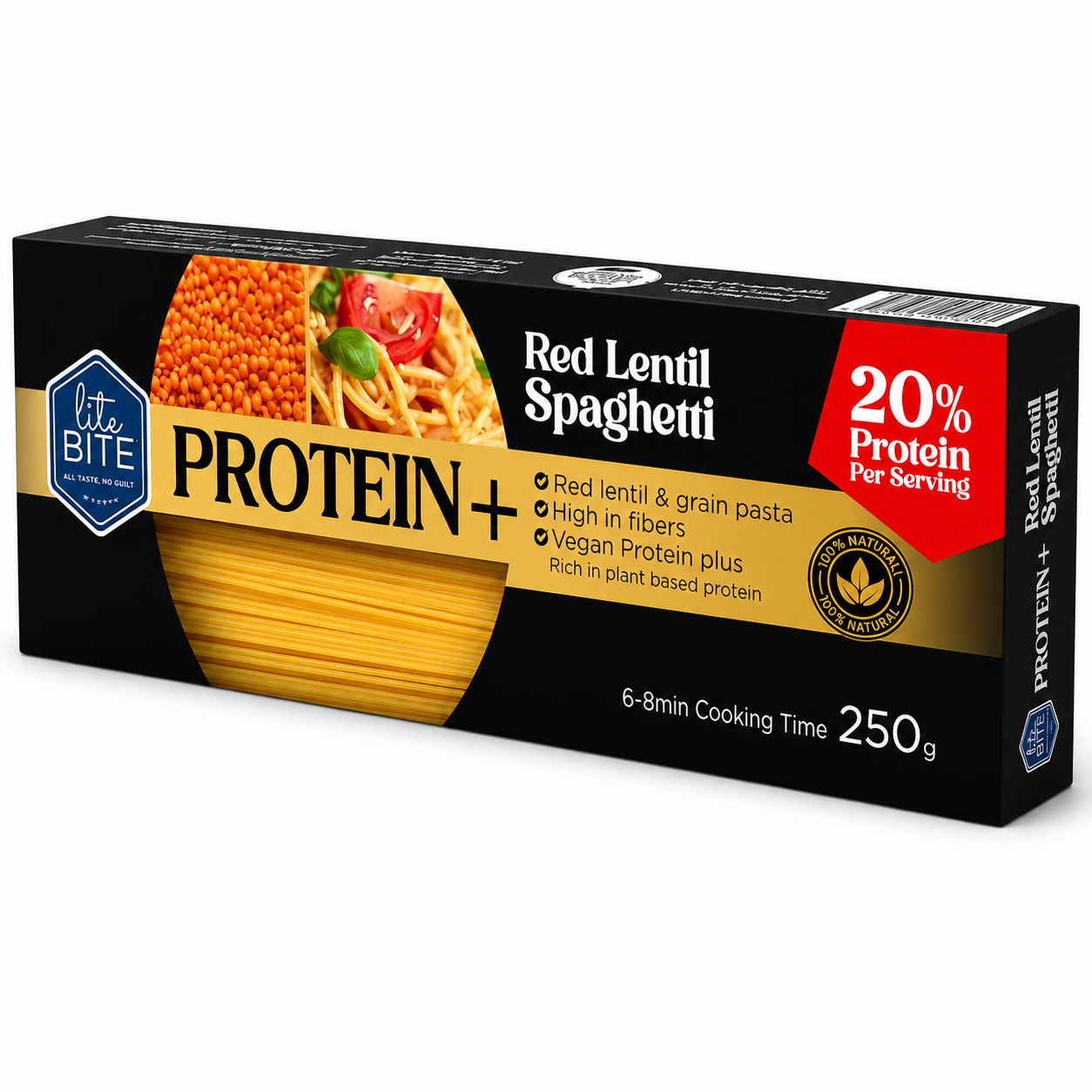 Lite Bite High Protein Red Lentil Spaghetti – 250g