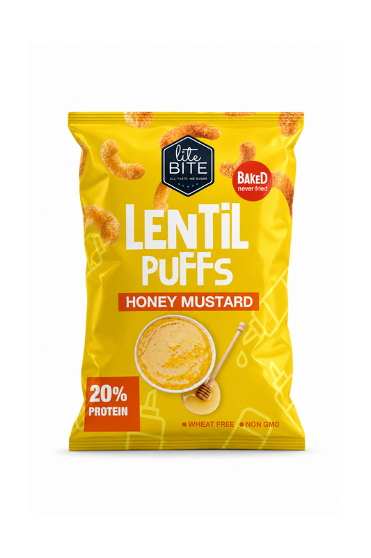 Lite Bite Lentil Puffs – Honey Mustard