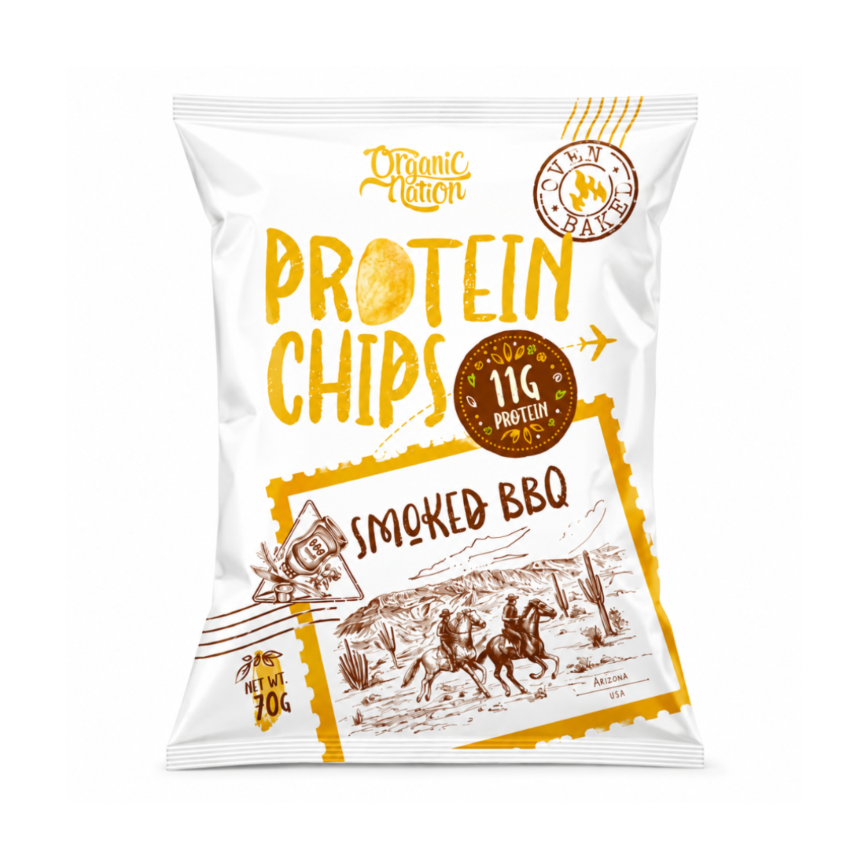 Organic Nation Protein Chips – Smoked BBQ