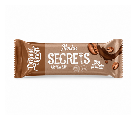 Organic Nation Secrets Mocha Protein Bar | 26g Protein