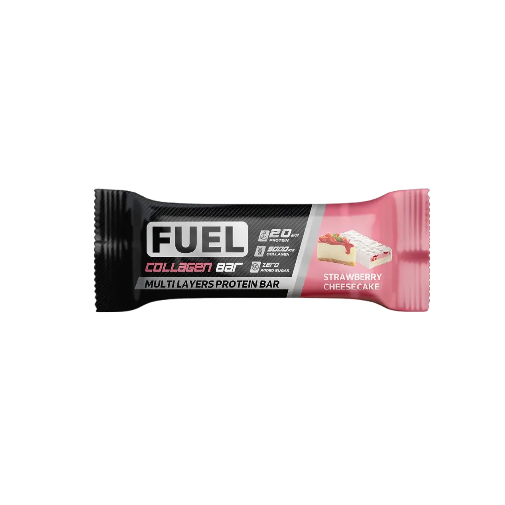 Fuel Protein Bar Collagen Strawberry Cheesecake 20g Protein