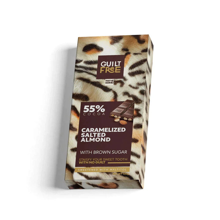 Guilt Free Chocolate Bar 130G-Almond Chocolate product image
