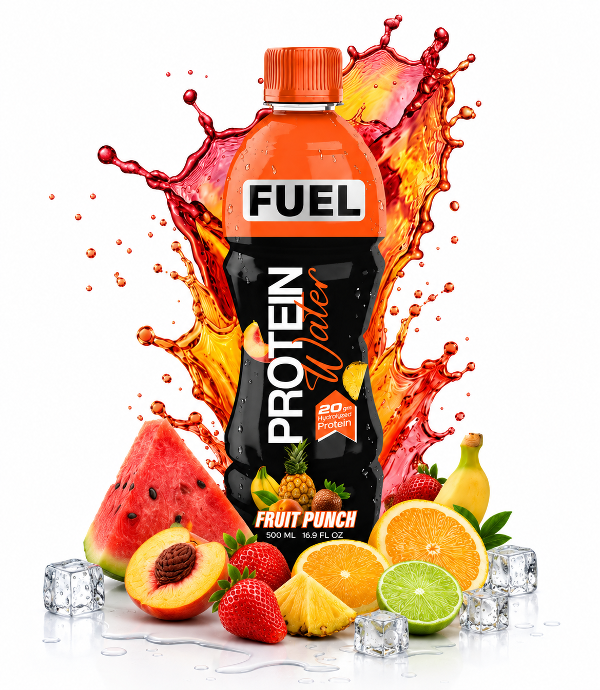 Fuel protein water - Fruit punch 500 ml