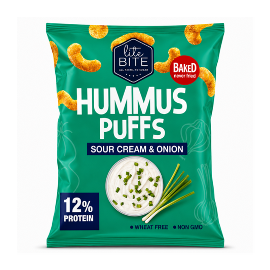 Lite bite puffs sour cream