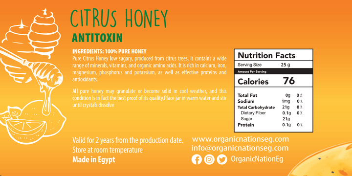 Citrus Honey-400G nutrition facts
