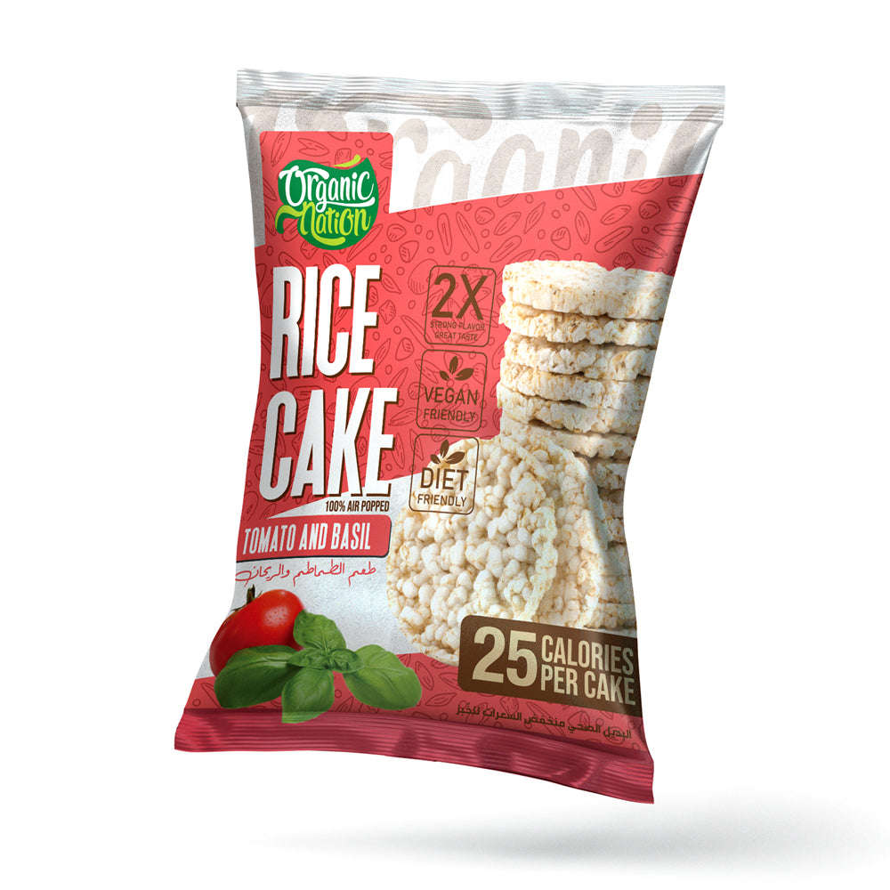 Organic Nation Rice Cake Tomato & Basil